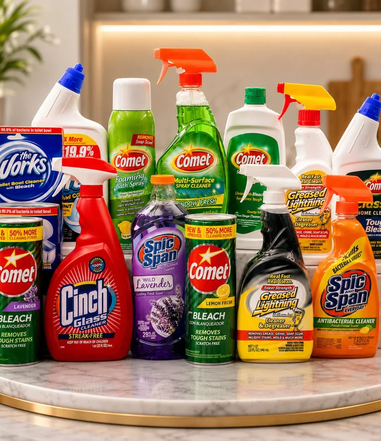 Household cleaning and care products