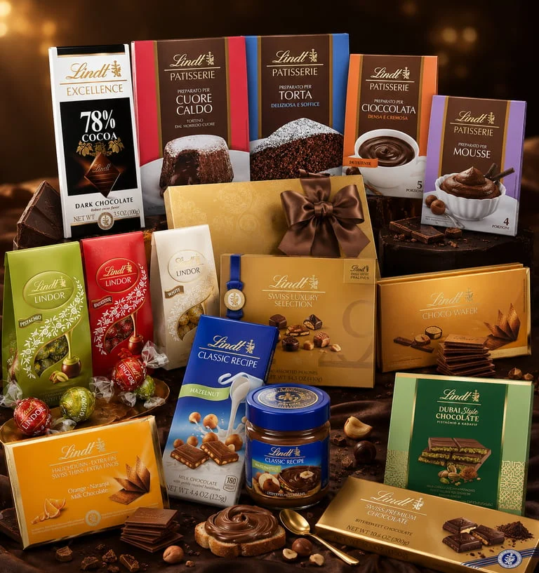 Lindt products from the Euro Milan confectionery collection