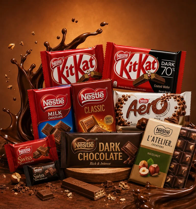 Nestlé products from the Euro Milan confectionery collection